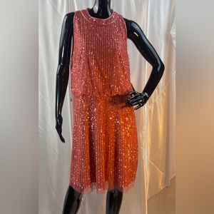Adrienne Papell Sequin evening dress
